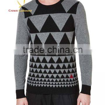 Intarsia Men's Blend Male Cashmere Sweater 2016