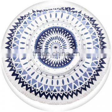 Hot Sale Cheap Reactive Print Microfiber Beach Towel With Tassel photo-3