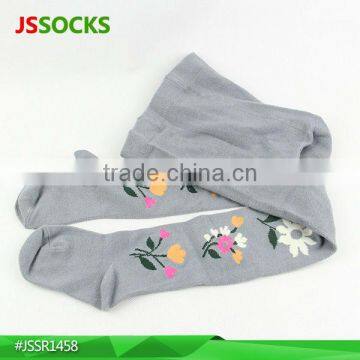 Little girl printed tights with nice flowers