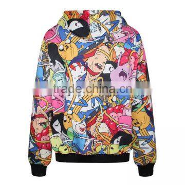 100% Polyester Cheap Wholesale 3D Sublimation Graphic Pullover Oversized Hoodie photo-4