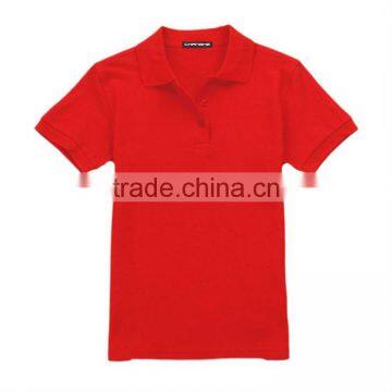 Breathable and Comfortable Short Sleeve Women Polo Shirts Made of 100% Cotton photo-5