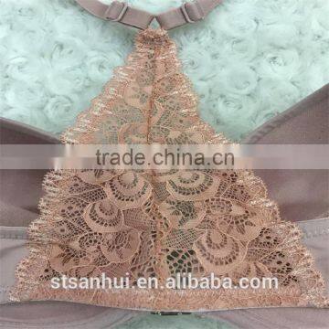 Sexy Women Front Closure Lace Back Bra Panty Set Sexy photo-5