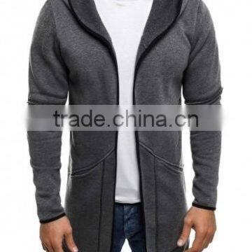 Men's 100% Cotton Heavyweight Longline Hoodies photo-3