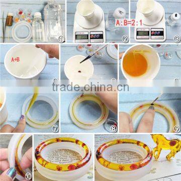 Silicone Resin Mold Bracelet White 8.5cm Dia. photo-3