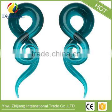Colorful Glass Snail Ear Plug Fashion Body Piercing Jewelry photo-4