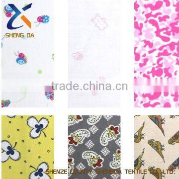 T/C 45x45 110x76 57''/58'' 44" pigment printed fabrics wholesale T/C fabric