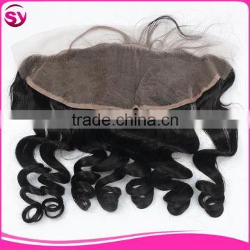 100% Loose wave full lace frontal closures 100 peruvian frontal lace closure with bundles