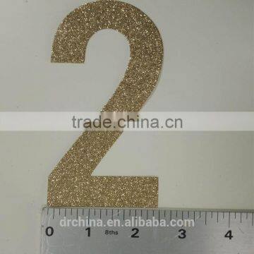 Hot Sale 1000pcs Gold Glitter Paper Number "2" Decor Festive Birthday Party New Year,Christmas ,Cake,Crafts photo-6