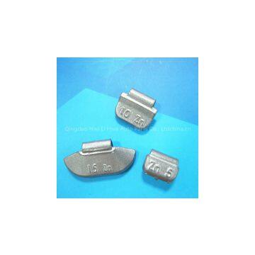 Zinc clip-on steel rim weight