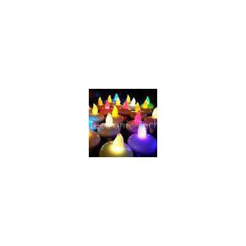 Customized flashing seven colors Floating LED Candles of ABS plastic