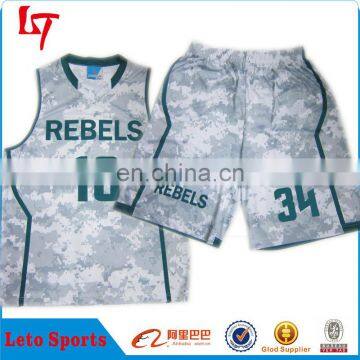 Youth Basketball Uniforms Design customized team sublimation Basketball Jersey Short