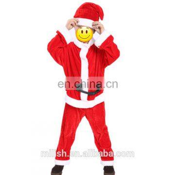 New products high quality unique Christmas santa claus dress costumes for kids MFJ-0091