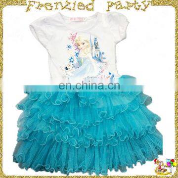 Elsa summer tutu 3 year old girl dress FGCC-1006