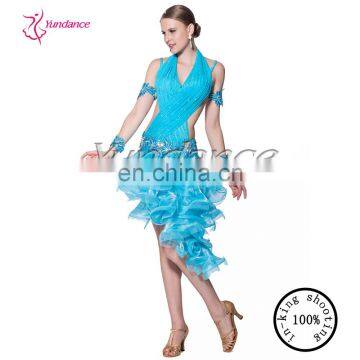 L-12567 women's stage performance wear samba dress costume