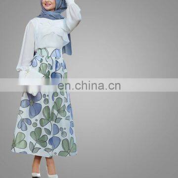 New Arrival Summer Latest Long Skirt Stylish High Waisted Printed Skirt For Women Plus Size Causal Long Maxi Skirt photo-4