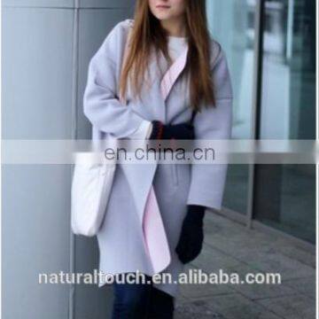 Long Sleeve Pockets Loose Coat, Women Coat, photo-5