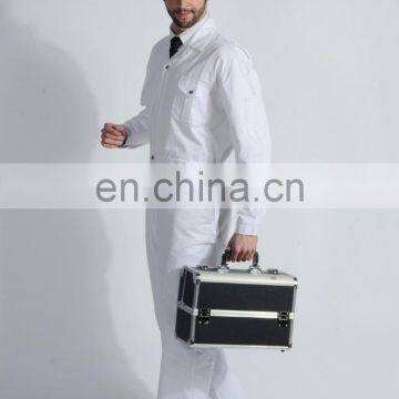 Best Quality Cotton Working Overalls White Men Work Uniforms With One-Piece Set photo-2