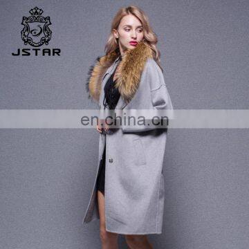 Top Grade Fashion Women Winter Wool Coat Lady Cashmere Winter Coat