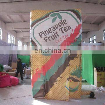 customized large inflatable paint booth, lighting inflatable photo booth with led