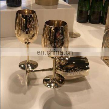 hot sale gold/pink/blue MOET Chandon champagne Glass/Goblets