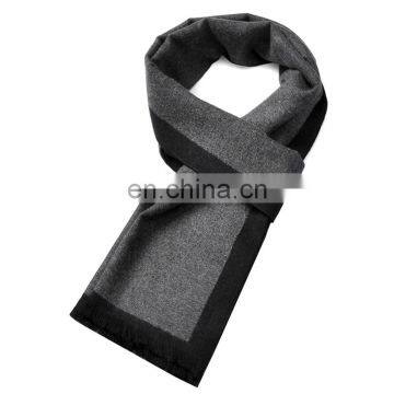 High quality classic style winter wool scarf men