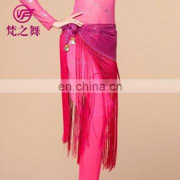 Egyptian Multy Colors Shiny Fabric Fringe Tassel Belly Dance Hip Scarf Y-2013# photo-5