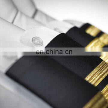 Gold 1 bar to 4 bar uniform pilot epaulette