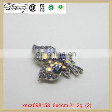 Flower Pearl Jewelry Bridal Crystal Rhinestone Brooch in Stock photo-2