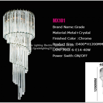 hotel large chandelier lighting/crystal chandelier parts with high quality