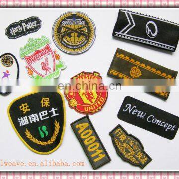 colorful and popular garment woven patch,embroidered patch