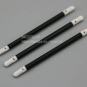 DOUBLE HEAD FOAM SWABS WITH BLACK PLASTIC HANDLE