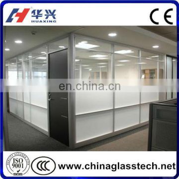 Flat Clear Tempered Office Glass Walls Prices