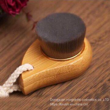 professional cleaning face brush,Deep Face Cleaning Brush with wood handle