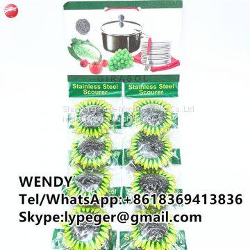 Heavy duty stainless steel kitchen scourer scrubber