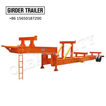 Made in China gooseneck Single axle 13tons port container spreader semi trailer