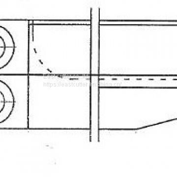 Underwater pelletizer knife used in plastic industry