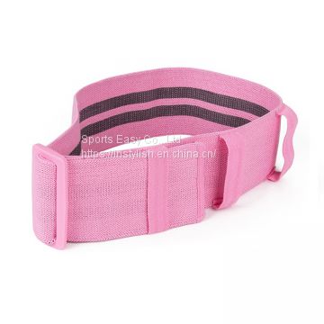 Adjustable size custom private label logo elastic fabric hip band circle elastic bands