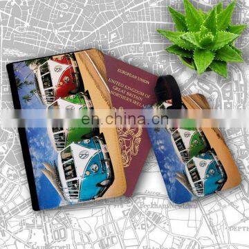 Passport Holder Felt Card Holder With Digital Printing Colorful Logo photo-7