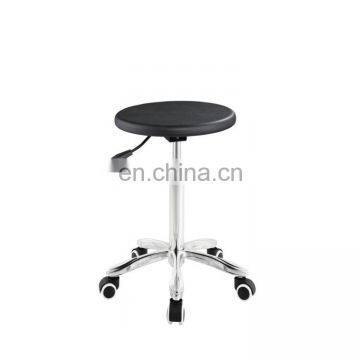 Furniture Swivel pu Leather Adjustable Lab Bar Stools Chair With Wheels photo-2