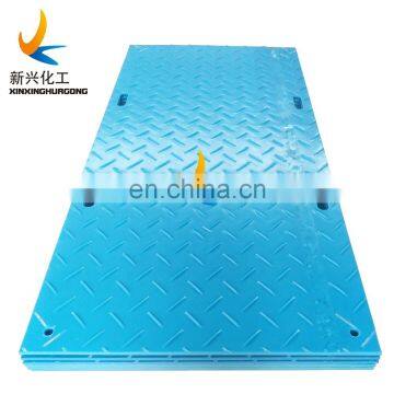 Unbreakable and wear resistant HDPE ground protection mats