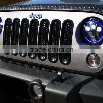 7inch CREE Led 60W Hi-Low Beam Round Blue Work Head Lamp Light Headlight photo-4