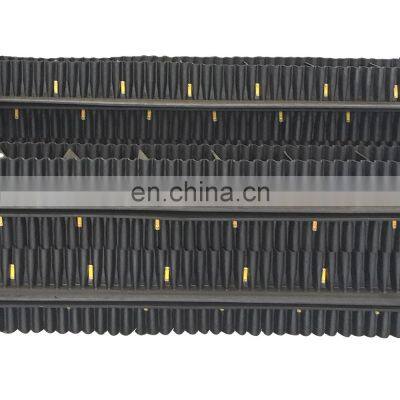 Steep angle cleat sidewall corrugated conveyor belt skirt cleated ribbed rubber conveyor belt