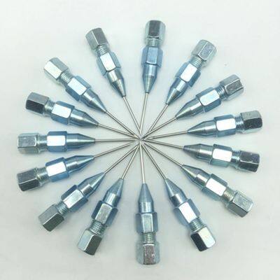 Lengthened needle type grease gun pointed hole steel pointed spear head harvesting locomotive glue butter