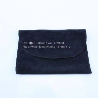Custom High-grade Flannelette Envelope Bag Flip Wallet Bag Leather Velvet Bag Jewelry Storage Dustproof Bag photo-5