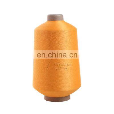 Full dull DTY 100d polyester yarn with twist for woven label