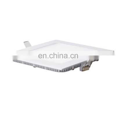 Square led flat panels wall recessed ceiling light Wholesale Price No Flickering 3w 4w 6w 9w 12w 18w 24w