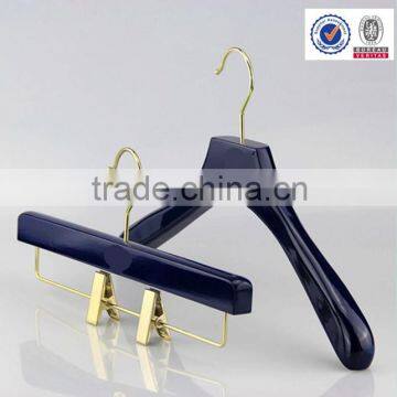 luxury good quality matched set wooden hanger and pants hanger