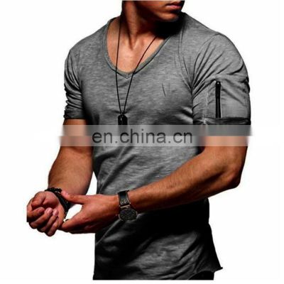 Factory customized new summer men's sports cotton short-sleeved t-shirt sports running shirt