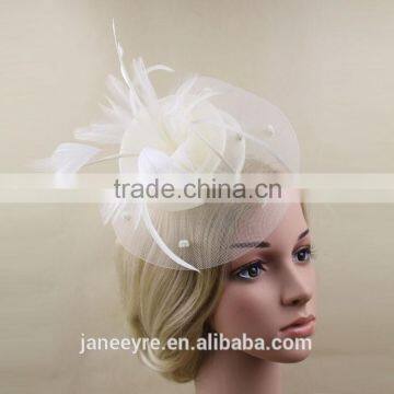Wholesale Bridal Hair Accessories Feather Fascinator For Wedding Party photo-2