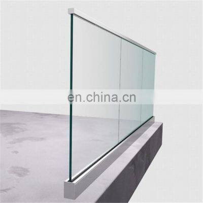 CBMmart Customized Exterior Pool Side Luxury Glass Railing Balustrades Modern Design